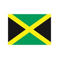 Bellatio 10x Vlag Jamaica stickers 10 cm Multi