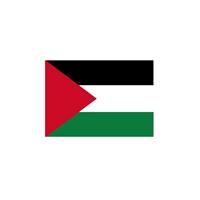 Bellatio 10x Vlag Palestina stickers 10 cm Multi