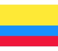 Bellatio 10x Vlag Colombia stickers 10 cm Multi