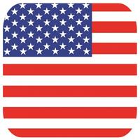 Bellatio 45x Bierviltjes Amerikaanse/USA vlag vierkant Multi