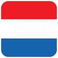 Bellatio 45x Bierviltjes Nederlandse vlag vierkant Multi