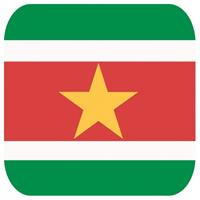 Bellatio 45x Bierviltjes Surinaamse vlag vierkant Multi