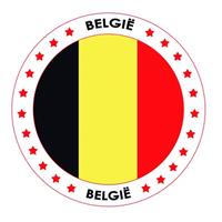 Bellatio 50x Bierviltjes Belgie thema print Multi