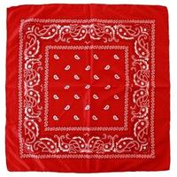 20x Rode boeren bandana zakdoeken Rood