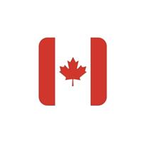Bellatio 30x Bierviltjes Canadese vlag vierkant Multi