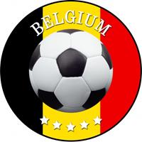 Bellatio 50x Bierviltjes Belgi? voetbal print Multi