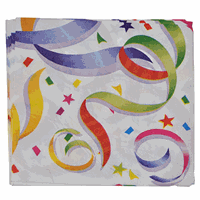 32x kleurrijke slierten feest thema servetten 33 x 33 cm Multi