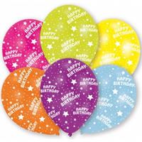 Gekleurde verjaardags ballonnen 12x stuks Multi