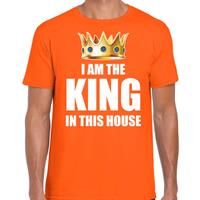 Bellatio Koningsdag t-shirt Im the king in this house oranje voor heren