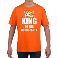 Bellatio Koningsdag t-shirt King of the house party oranje voor kinderen