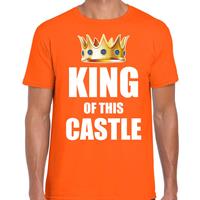 Bellatio Koningsdag t-shirt King of this castle party oranje voor heren