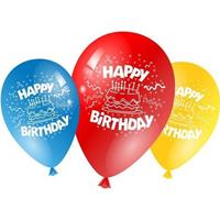 Gekleurde verjaardags ballonnen 10x stuks Multi