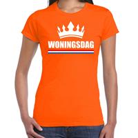 Bellatio Koningsdag t-shirt Woningsdag oranje voor dames