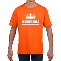 Bellatio Koningsdag t-shirt Woningsdag oranje voor kinderen