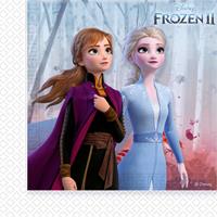 Disney 60x Frozen 2 themafeest servetten 33 x 33 cm papier Multi