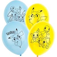 Pokemon 30x stuks thema feest/verjaardag ballonnen 28 cm Multi