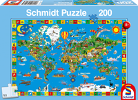 schmidt Geweldige Wereld 200 stukjes - Puzzel