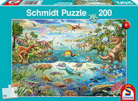 schmidt Ontdek de Dinosaurussen 200 stukjes - Puzzel