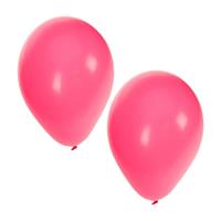Shoppartners 50x stuks roze party ballonnen van 27 cm Roze