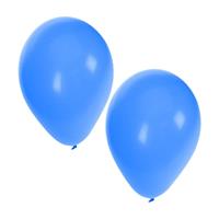 Shoppartners 50x stuks Blauwe party ballonnen van 27 cm Blauw
