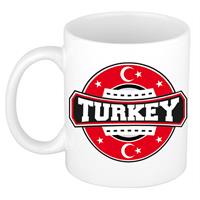 Bellatio Turkey / Turkije embleem mok / beker 300 ml Multi