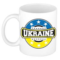 Bellatio Ukraine / Oekraine embleem mok / beker 300 ml Multi
