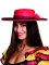 Rode Spaanse danseressen hoed voor vrouwen