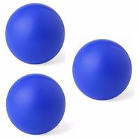 3x stuks blauwe anti stressballen van 6 cm Blauw