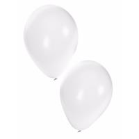 Shoppartners Witte party ballonnen 40x stuks van 27 cm Wit