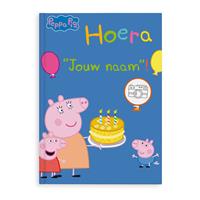 YourSurprise Boek met naam - Peppa Pig - Hoera! - Softcover