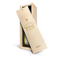 YourSurprise Wijn in gegraveerde kist - Salentein - Chardonnay