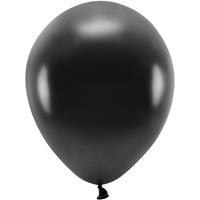 100x Zwarte ballonnen 26 cm eco/biologisch afbreekbaar Zwart