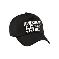 Bellatio Awesome 55 year old pet / cap zwart voor dames