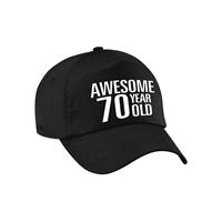 Bellatio Awesome 70 year old pet / cap zwart voor dames