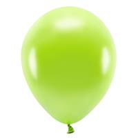 100x Lichtgroene/limegroene ballonnen 26 cm eco/biologisch afbreekbaar Groen - Ballonnen