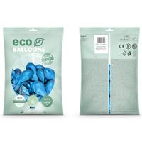 100x Lichtblauwe ballonnen 26 cm eco/biologisch afbreekbaar Blauw - Ballonnen