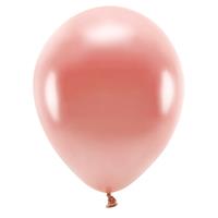 100x Rosegouden ballonnen 26 cm eco/biologisch afbreekbaar Goudkleurig - Ballonnen