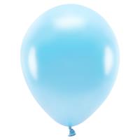 200x Lichtblauwe ballonnen 26 cm eco/biologisch afbreekbaar Blauw - Ballonnen