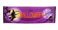 Boland banner Halloween 74 x 220 cm polyester paars