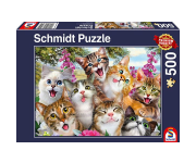 Schmidt Spiele Schmidt 58391 - Katzen-Selfie, Puzzle,