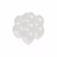 Shoppartners Kleine ballonnen wit metallic 300x stuks - Ballonnen