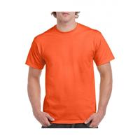 Gildan Set van 5x stuks voordelige oranje t-shirts, maat: - Feestshirts