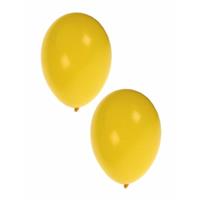 Shoppartners 30x stuks gele party ballonnen 27 cm - Ballonnen