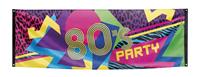 Banner 80's Party