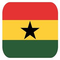 Bellatio 45x Bierviltjes Ghanese vlag vierkant - Bierfiltjes