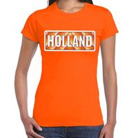 Bellatio Holland / Nederland supporter t-shirt oranje voor dames