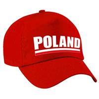 Bellatio Poland supporter pet / cap Polen rood volwassenen - Verkleedhoofddeksels