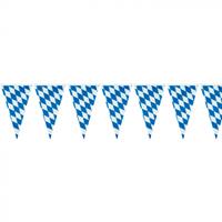 amscan Wimpelkette Bayern Raute 4m weiß/blau wetterfest