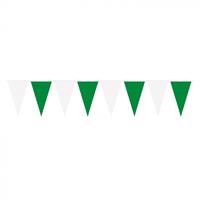 amscan Wimpelkette 4m grün/weiß wetterfest