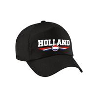 Bellatio Nederland / Holland landen pet / baseball cap zwart volwassenen - Verkleedhoofddeksels